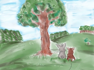 Seelentiere, Abschied, Regenbogenbrücke, Trauer Kaninchencomics, Aufklärung, Tierschutz, bunnies, rabbits, Geschenk, Comiczeichnerin, Illustratorin