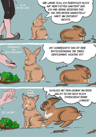 Illustration, Seelentier, Kaninchen, Bunnies, Hasen, rabbits, Comic, Geschenk